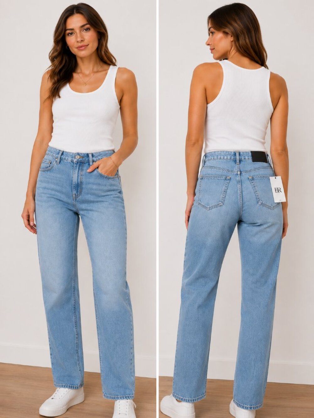 Banana Republic Straight Leg Jeans Light Wash NWT Size 30